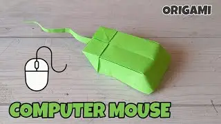 COMPUTER MOUSE ORIGAMI| HOW TO MAKE COMPUTER MOUSE CRAFT TUTORIAL| ELECTRONIC ITEM ORIGAMI HANDMADE