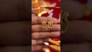 Gold earrings tops designs for daily use #shorts #viralshorts #earrings #gold #jewellery