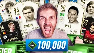 What do you get from 100,000 FIFA Points on Prime Icon packs?