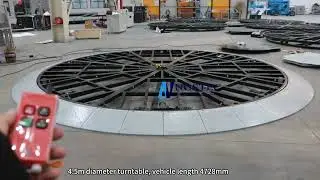 Low profile 120mm high automobile turntable rotating structure