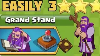 Easily 3 star GRAND STONE new Hero controllable challenge #grandstrand #coc 