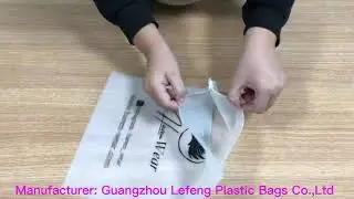 Factory Custom Print Logo Zip Slider Frosted Zipper Bags Plastic Packing Bag For Cosmetic Clothes