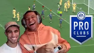 Mbappe AND Hakimi PLAY PRO CLUBS ON FIFA 22!