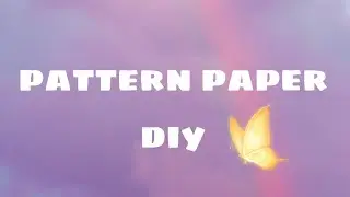 DIY pattern paper | easy | scale artzz