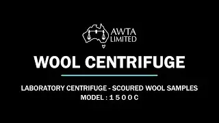 Scoured Wool Centrifuge