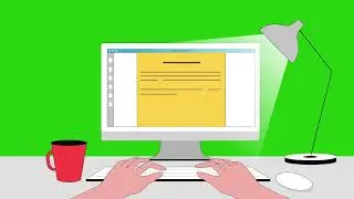Green Screen Typing, Signing and Send Document | 2D Animation | Lumetri