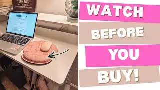 Pink Bow Mouse Pad with Wrist Rest, Ergonomic Mouse Pad Memory Foam Wrist Support, Non-Slip