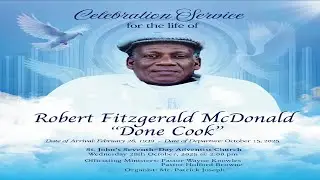 Celebration Service For The Life of Robert Fitzgerald McDonald 
