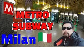 | Metro Subway | Centrale to Duomo Milan🇮🇹 by Train in Winter |