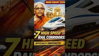 Budge 2026 SHOCK! 7 High-Speed Rail Corridors Announced 🇮🇳🚄