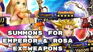 Summons for Emperor & Rosa EX Weapons - DFFOO - Dissidia Final Fantasy: Opera Omnia