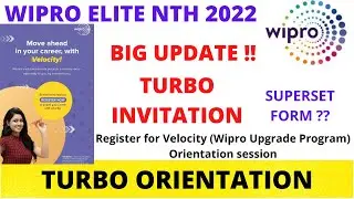 WIPRO TURBO INVITE || VELOCITY MAIL AGAIN || ORIENTAION MAIL FOR TURBO #wipro #turbo #Elite #nth