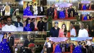 Vijay, Vishal, Vivek, Karthi at Pandiarajan's son Prithvi Rajan  Wedding Reception