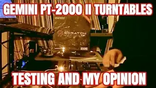 Gemini PT-2000 II Turntables testing and opinion with Mr Tony RAW