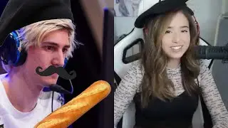 xQc talks in French with Pokimane