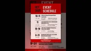 Check out this month&rsquo;s calendar of Events! 🍂🎃