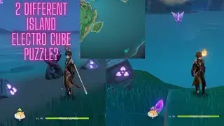 Tatarasuna Cube Electro Puzzle Long Distance 2 Island Solved - Genshin Impact Inazuma