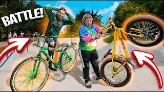CHALLENGING LITTLE BROTHER IN A SKATE PARK ! | BRAAP VLOGS