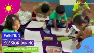 Painting for the Planet &ndash; World Environment Day at Holy Kids School! #guwahati #fatasilambari