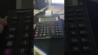 Calculadora Casio HR-150RC programa&ccedil;&atilde;o de hora e data.