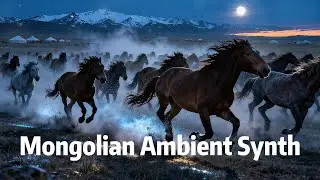 Mongolian Ambient Synth | 1-Hour Throat Singing & Horsehead Fiddle Soundscape (Calm & Cinematic)