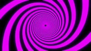 Black and Purple Hypnotic Spiral. Video Loop