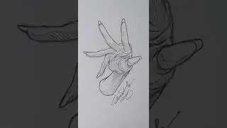 How to draw anime female hand so easy  #15 ( Speed Draw )【Painting techniques #20】#shorts #drawhand