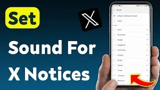 How To Set Sound For X Notices On X App (Updated)