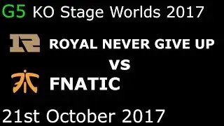 RNG vs FNC Game 5 HIGHLIGHTS 2017 WORLDS QUARTERFINALS