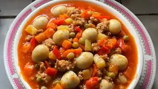 PORK GINILING WITH QUAIL EGG