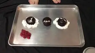 ASMR FOOT SMASH - CHOCOLATE CREME FILLED CUPCAKES W MILK & RASPBERRIES!!!