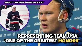 Brady Tkachuk on Team USA: 'Greatest honor' at 2026 Winter Olympics | INTERVIEW