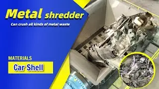 Double Shaft Shredder:The Ultimate Nemesis of Scrap Metal!Operation Site#metalshredder #metalcrusher