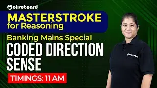 Masterstroke for Reasoning | Banking Mains Special Reasoning | Coded Direction Sense | Nikita mam
