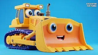 Fun With Construction Vehicles | Bulldozer Saves the Day!