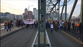 LIVE coverage of the Expanded General Strike at Salmon Street Springs