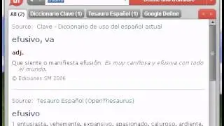 Definici&oacute;n de efusivo