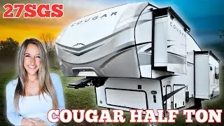 LUXURY Entertaining Lounge in a Fifth Wheel?! Cougar Half Ton 27SGS Tour Will SURPRISE You!