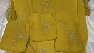 #Beautiful Yellow Organza Suits Design 👌🥳 #new #solo #latest #trending ☎️9416766478