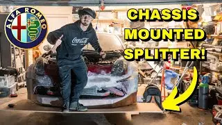 I Built a CUSTOM TIME ATTACK Style Chassis Mounted Splitter for my WIDEBODY Giulietta!