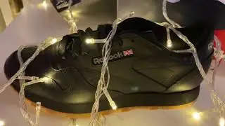 Reebok classic leather 49800 black gum Новогодний Обзор❄️