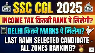 SSC CGL 2025 City Wise Last Selected Candidate Rank  Part - 3 ?