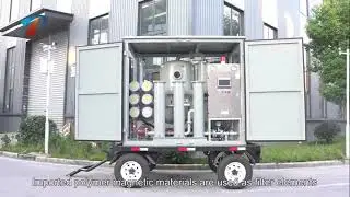 Outdoor mobile transformer oil purifier