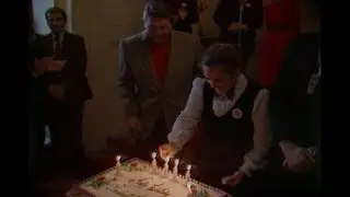 President Reagan Celebrating his Birthday with College Republicans on February 4, 1983