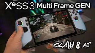 XESS 3 Multi Frame Gen On MSI Claw 8 Ai Is INSANE!