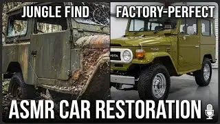 ASMR Car Restoration | 1972 Toyota Land Cruiser FJ40 – From Jungle Find to Factory-Perfect
