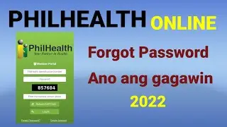 PhilHealth online forgot password how to reset