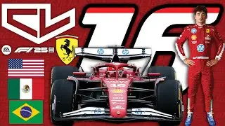 Charles Leclerc F1 25 Career - Highlights #7 COTA Mexico Brazil - Indonesia