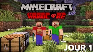 Premi&egrave;re survie Minecraft Hardcore en DUO 🫀