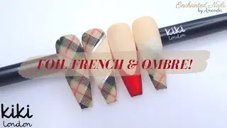 Autumn Plaid Nails | How To: Foil French Nails & Foil Ombre Nails | Gel Polish Nail Art 💅🏼